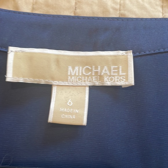 Michael Kors Navy Blouse - Size 6 - Picture 4 of 5